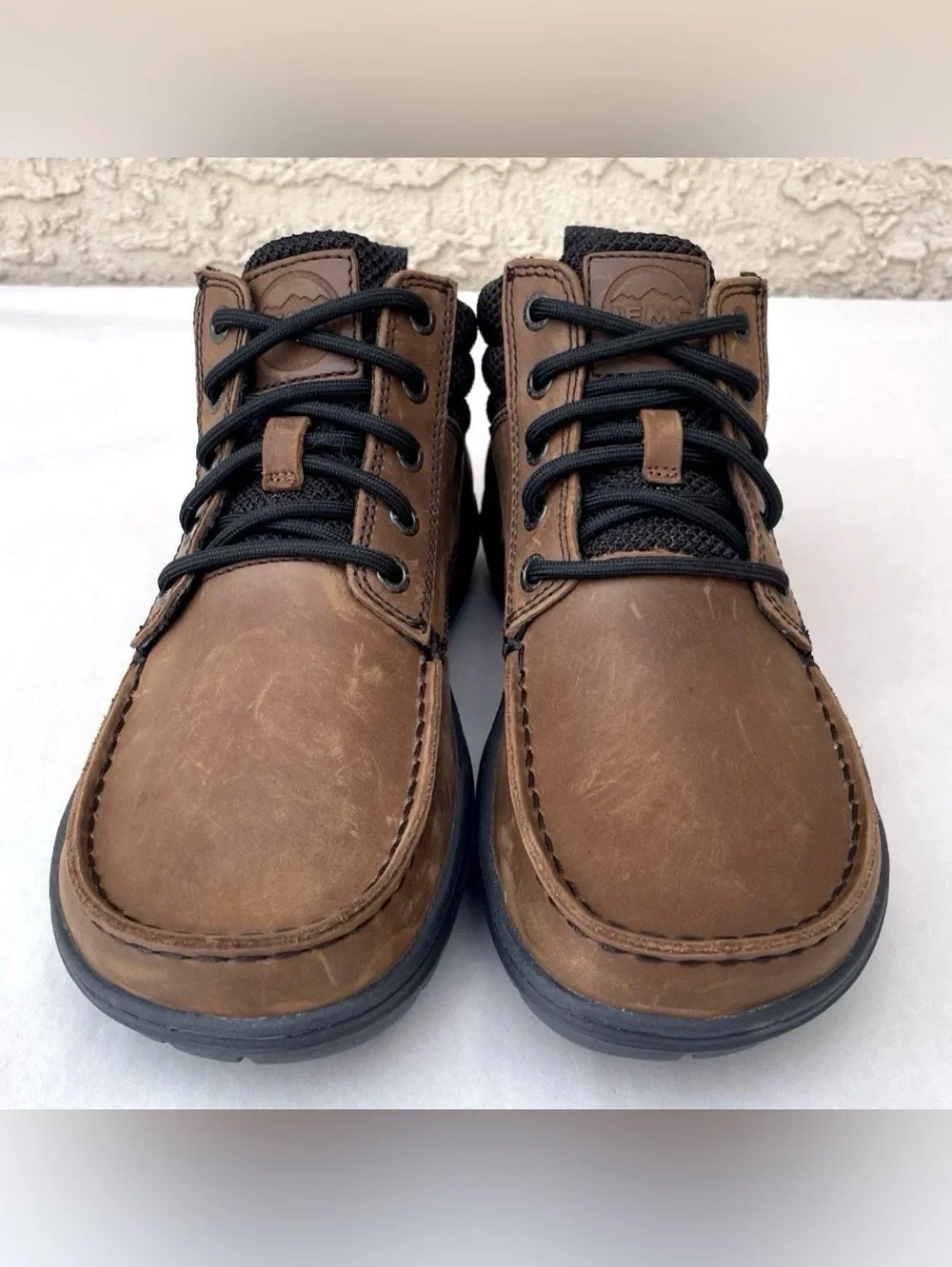 Lems Boulder Boot Mid Womens Sz US 7.5 Umber Brown Leather Minimalist Zero Drop